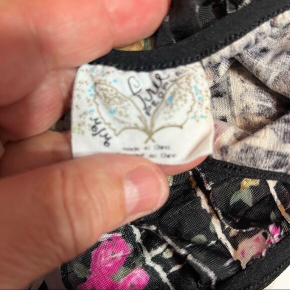 Free People Floral Ruffle Mini Dress - Picture 12 of 15